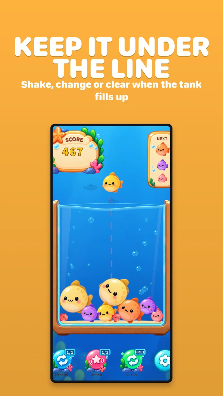 Fish Merge: Drop Puzzle Game screenshot 4