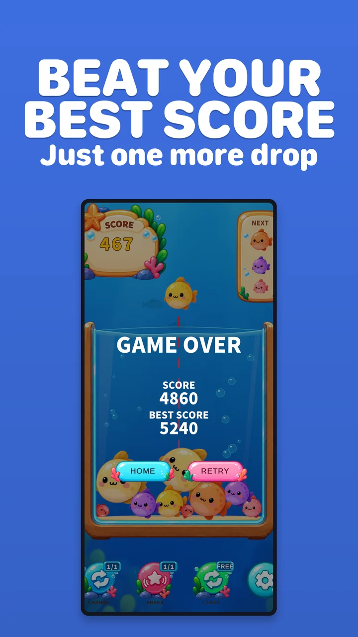 Fish Merge: Drop Puzzle Game screenshot 5