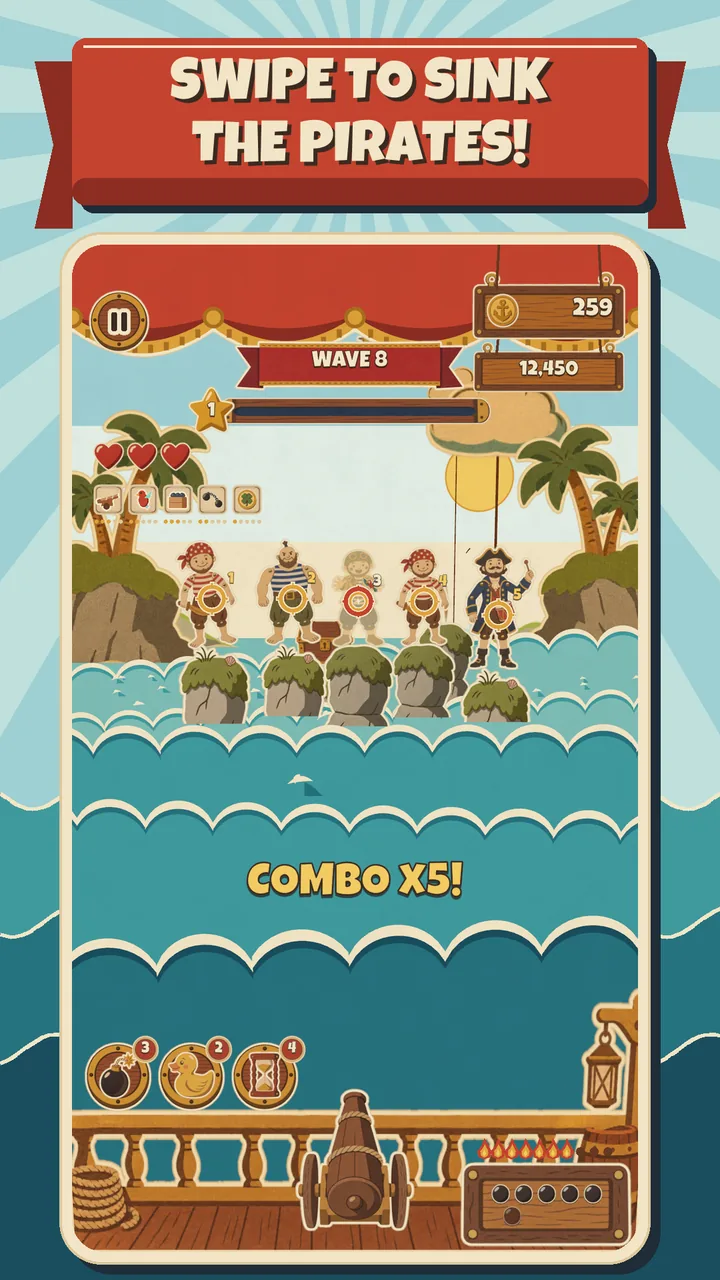 Loot Run: Pirate Ship Shooter screenshot 1